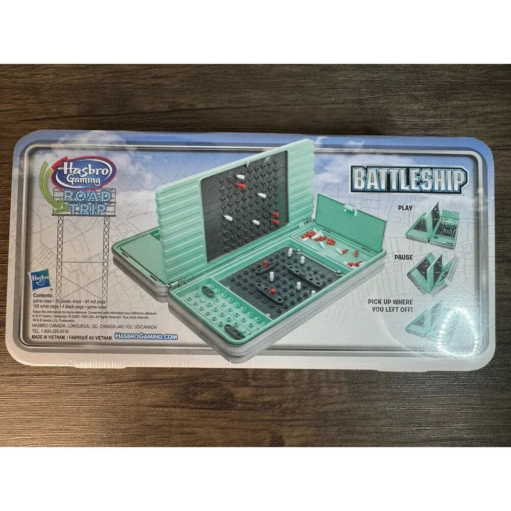 Hasbro Battleship Classic Game - Road Trip Edition Board Game 2-4 Players- NEW!!
